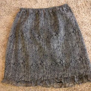 Snake skin skirt